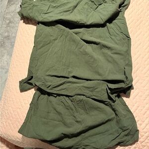Womens Olive Green Blouse